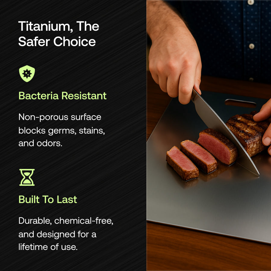 100% Authentic Japanese Titanium Cutting Board