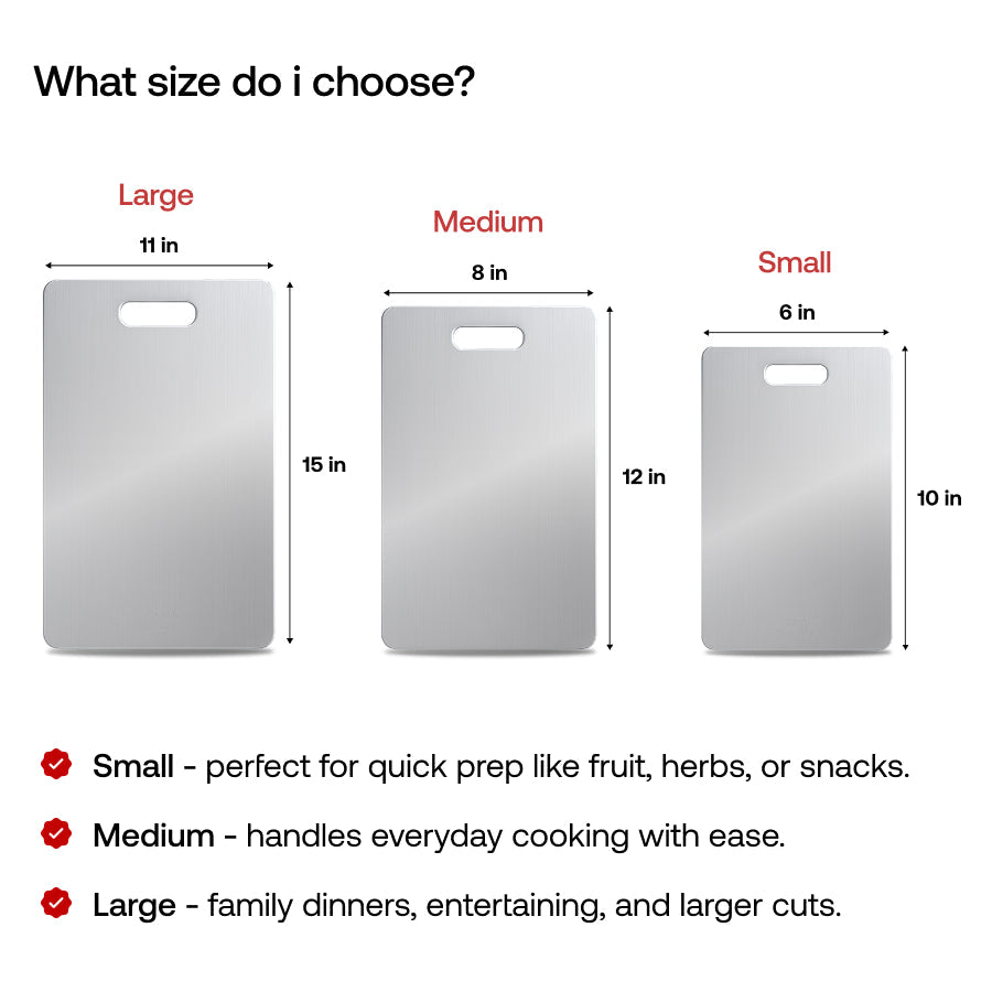100% Authentic Japanese Titanium Cutting Board