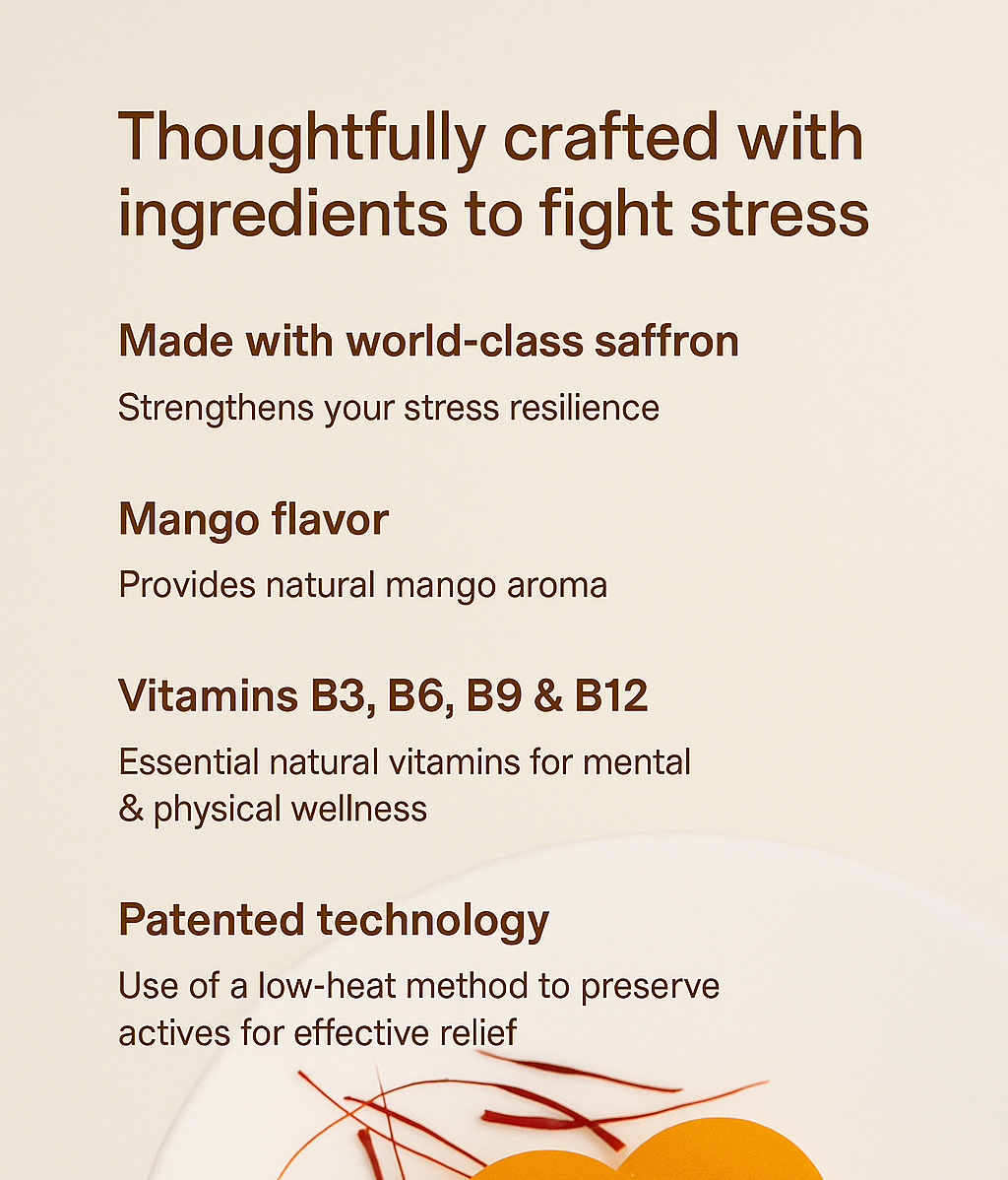 Saffron Gummies for Low Mood & Depression Support